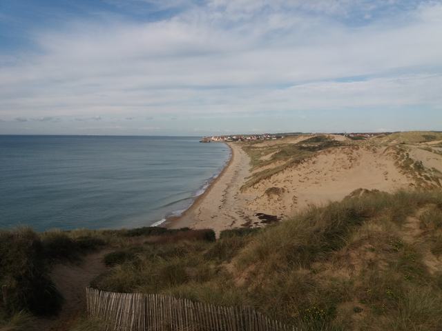 La baie vue du haut des dunes